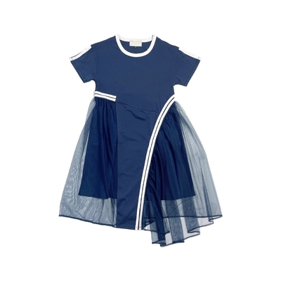 Anti-static Layered Jersey O-neck Cotton Short Lace Summer Children's Tulle Skirt Kids