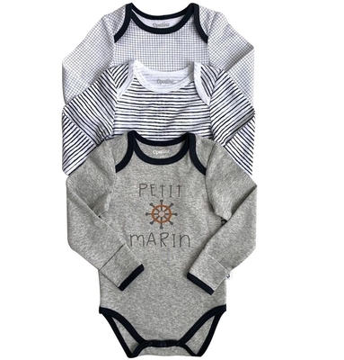 100% Cotton Customized Color Snap Button Long Sleeve Romper for Newborn Baby in Winter